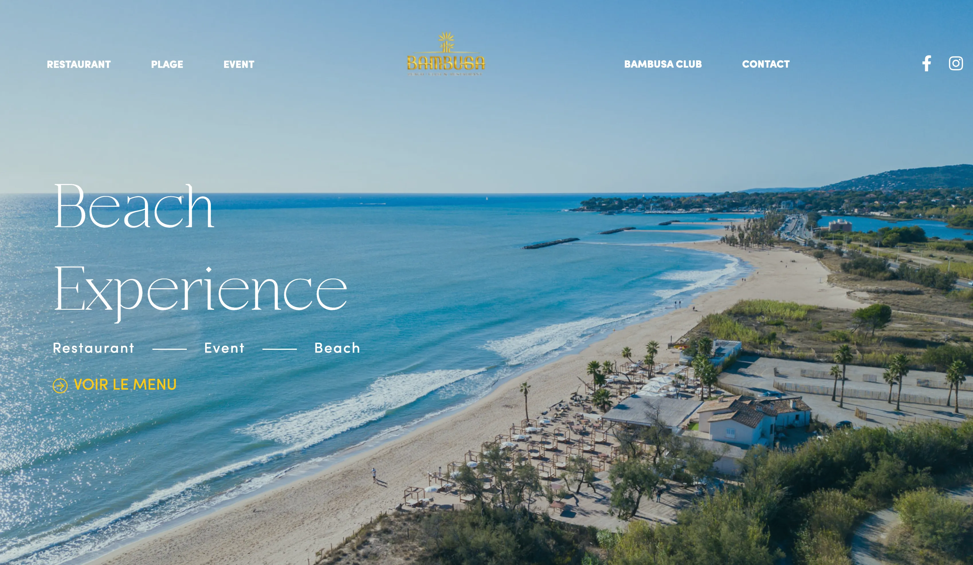 Capture d'écran du site bambusabeach.com